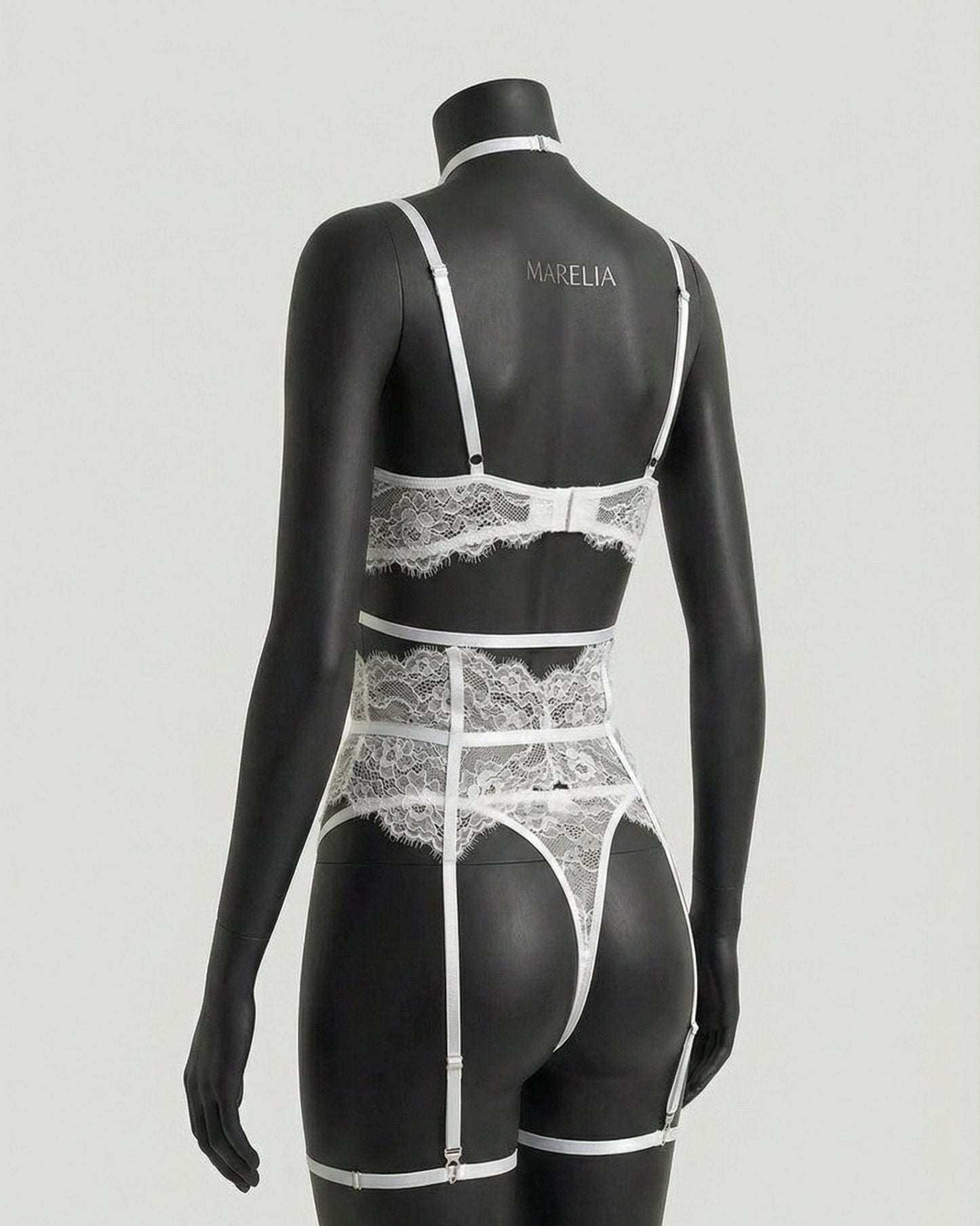 Floral Lace Corset Four Piece Set