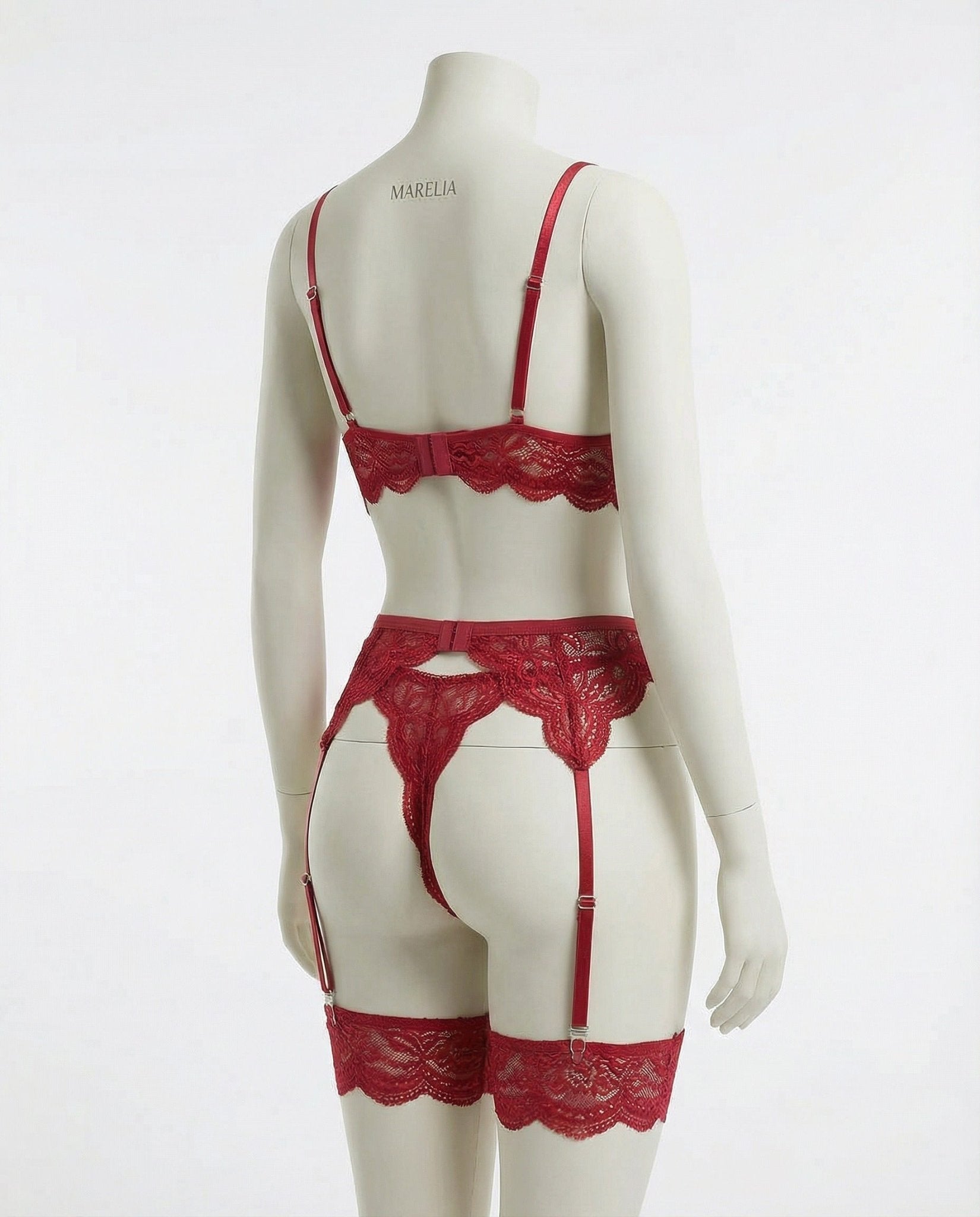 Elegant 4-Piece Lace Lingerie Set - AR UNIVERSALghntshLingerie Sets