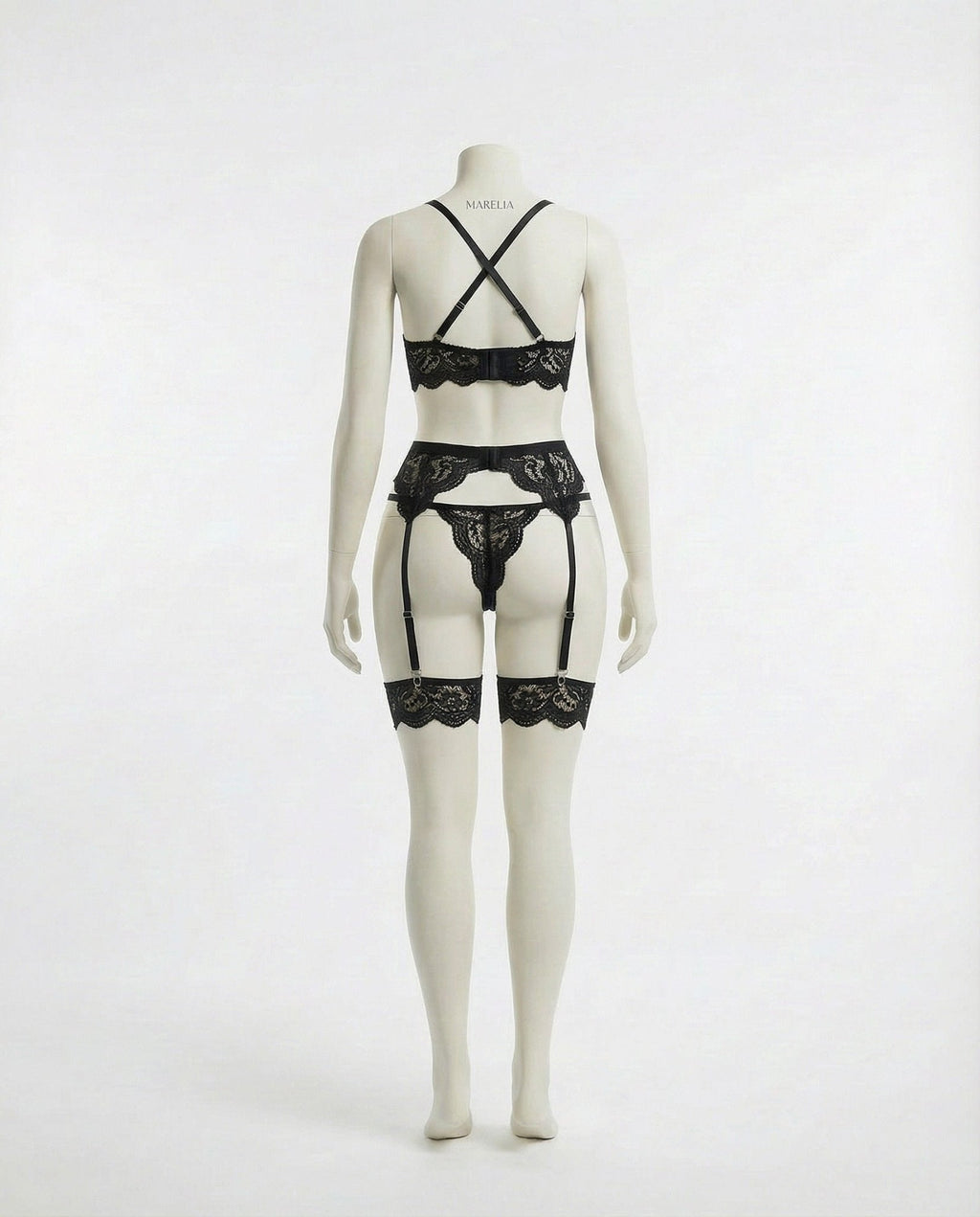 Elegant 4-Piece Lace Lingerie Set - AR UNIVERSALghntshLingerie Sets