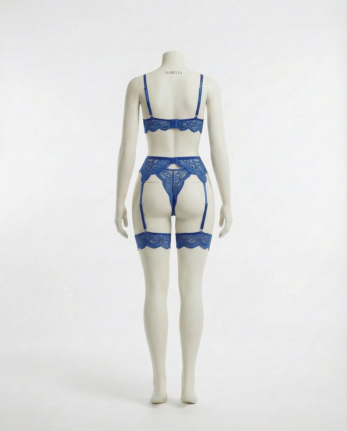 Floral Lace Four Piece Lingerie Set
