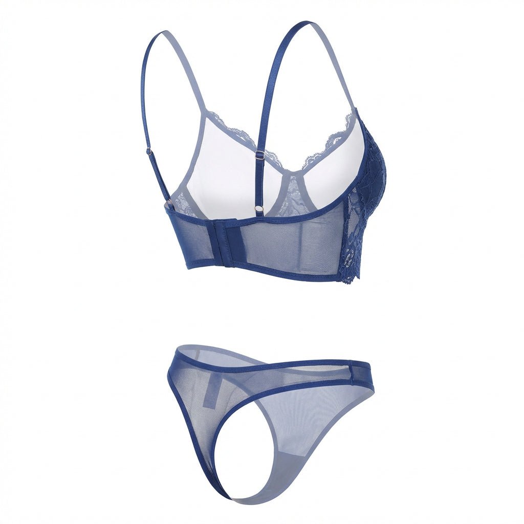 Lace Bra And Thong Set