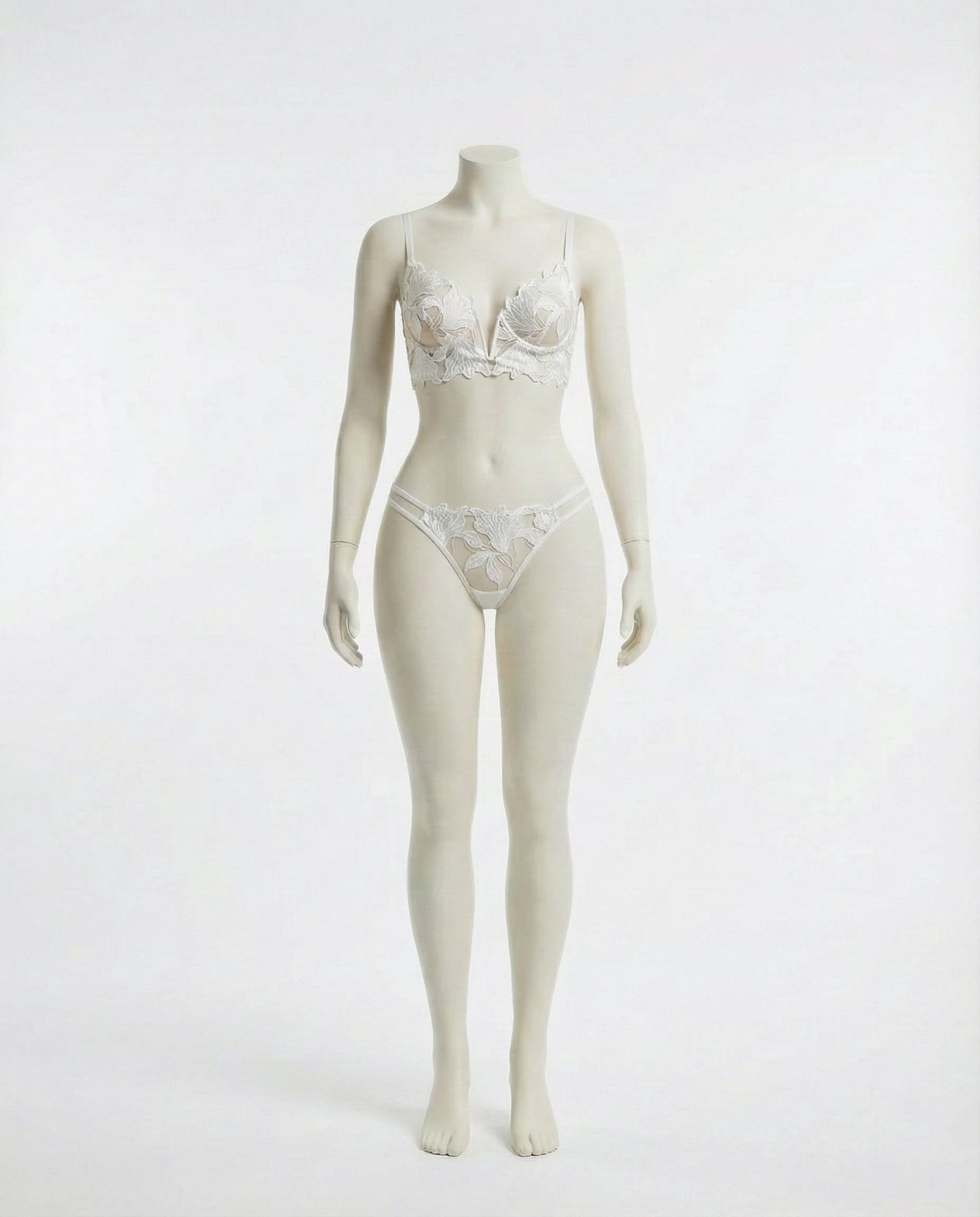 Lace Bra And Thong Set