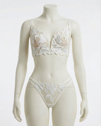 Lace Bra And Thong Set