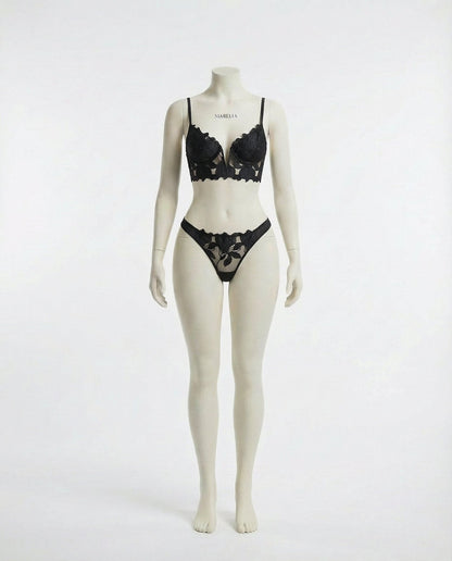 Lace Bra And Thong Set