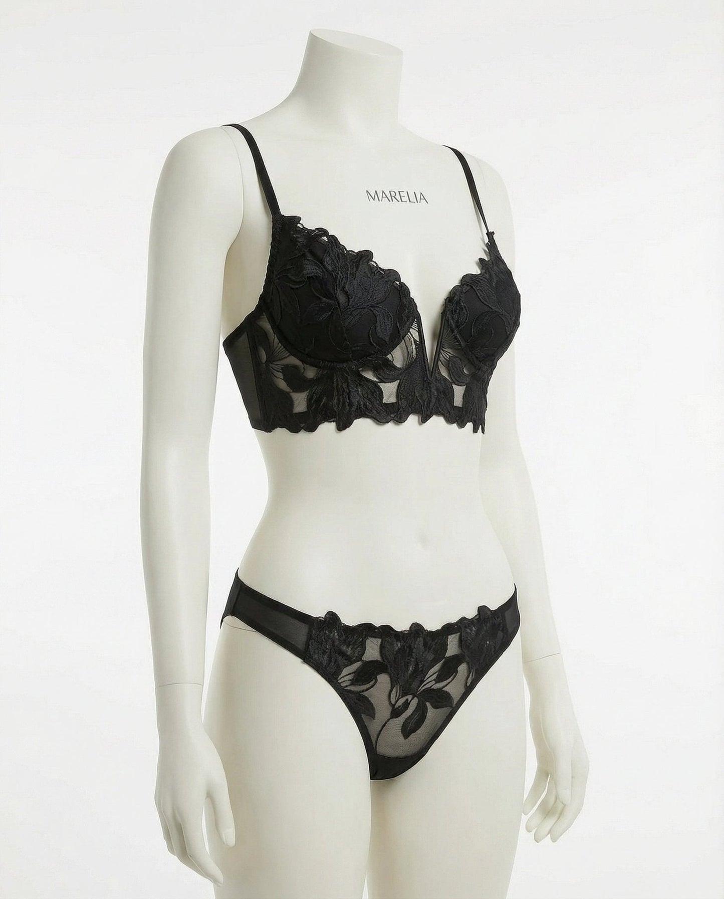 Lace Bra And Thong Set