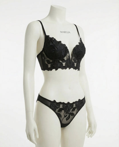 Lace Bra And Thong Set