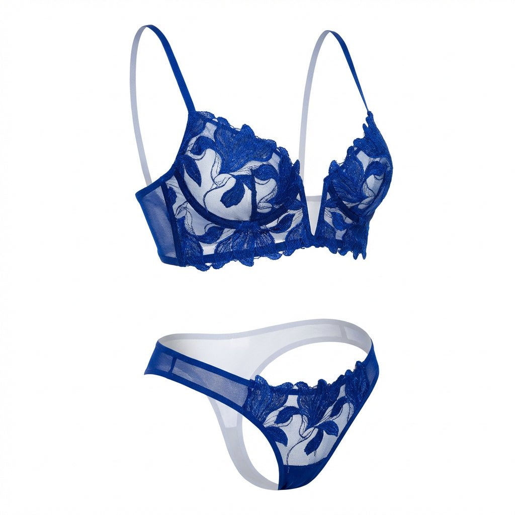 Lace Bra And Thong Set