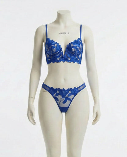 Lace Bra And Thong Set