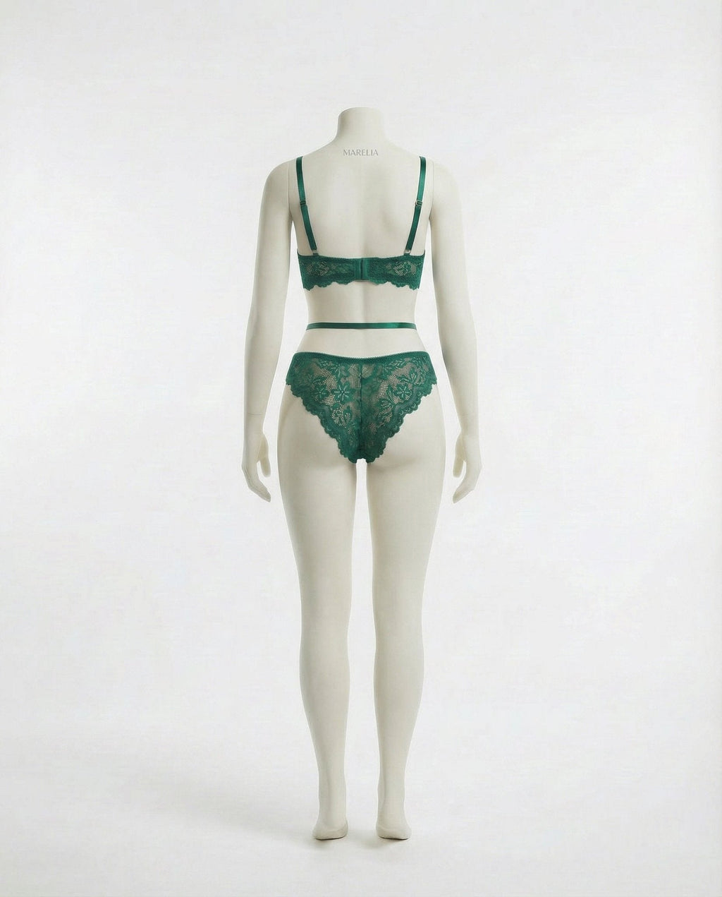 Lace Bra Suspender Belt Brief And Stockings Set - AR UNIVERSALghntshLingerie Set