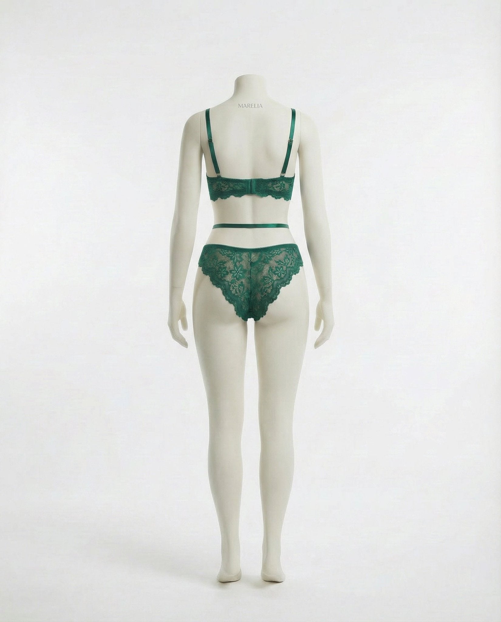 Lace Bra Suspender Belt Brief And Stockings Set - AR UNIVERSALghntshLingerie Set