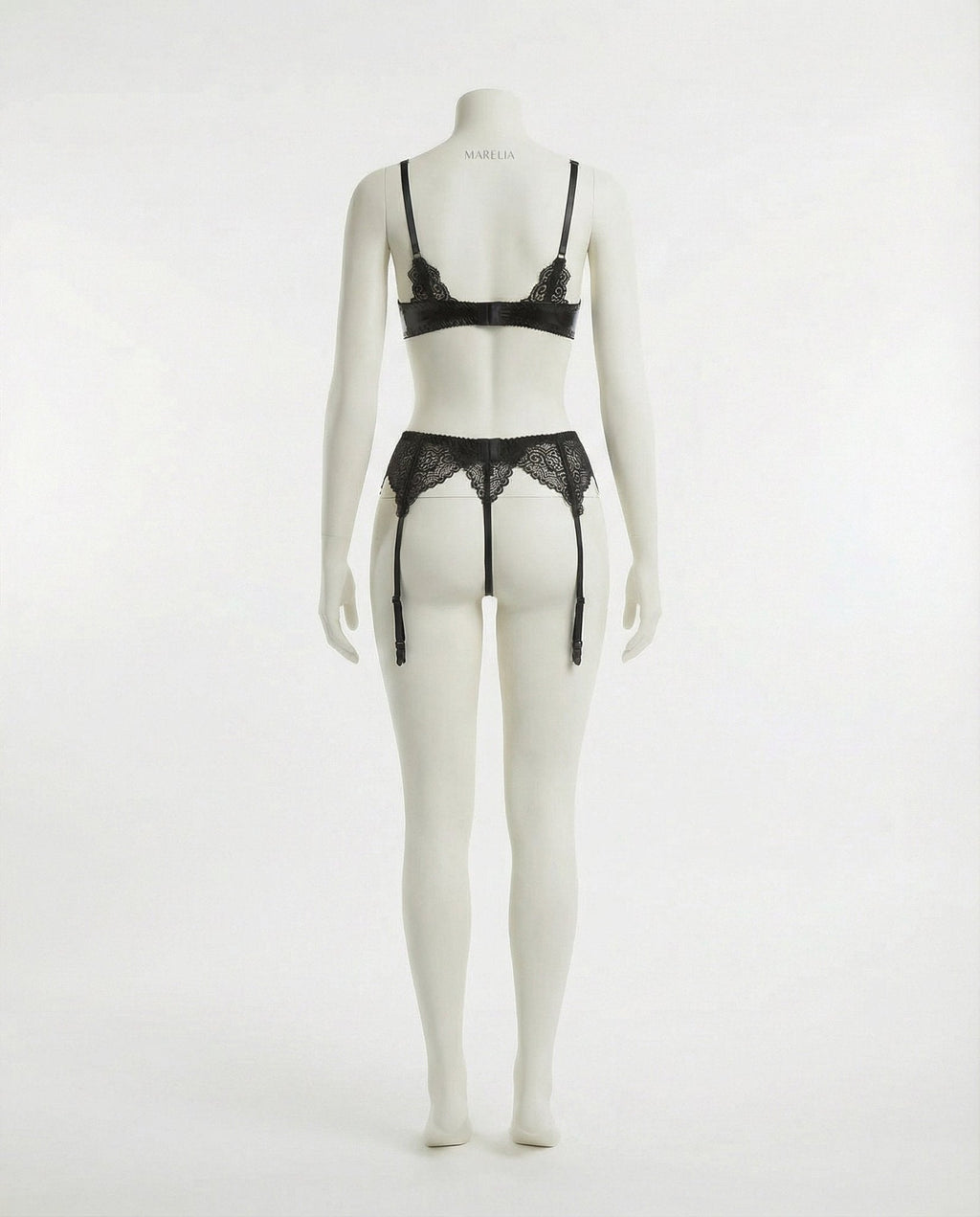 Lace Trim Bra And Suspender Belt Set - AR UNIVERSALAR UNIVERSALLingerie Set