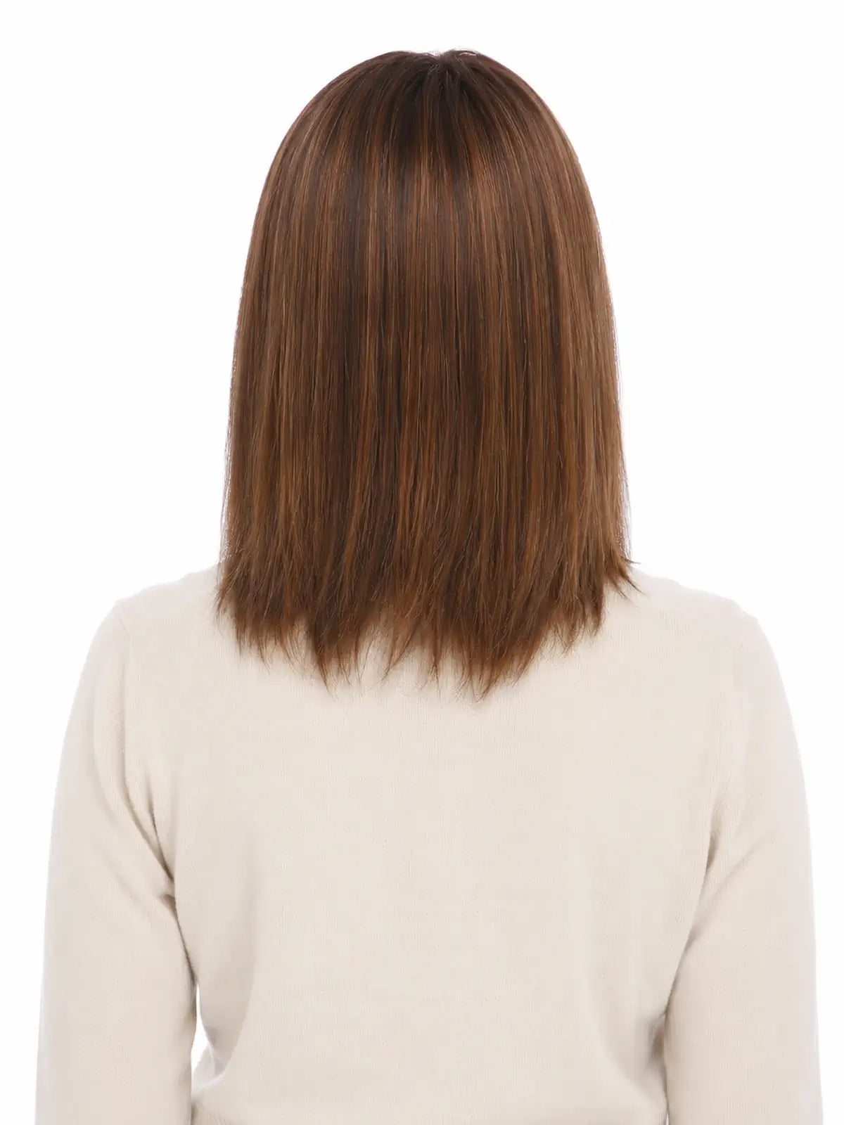 12 Inch Remy Human Hair Topper | Amber Flame | Red-Gold Mono Top Piece