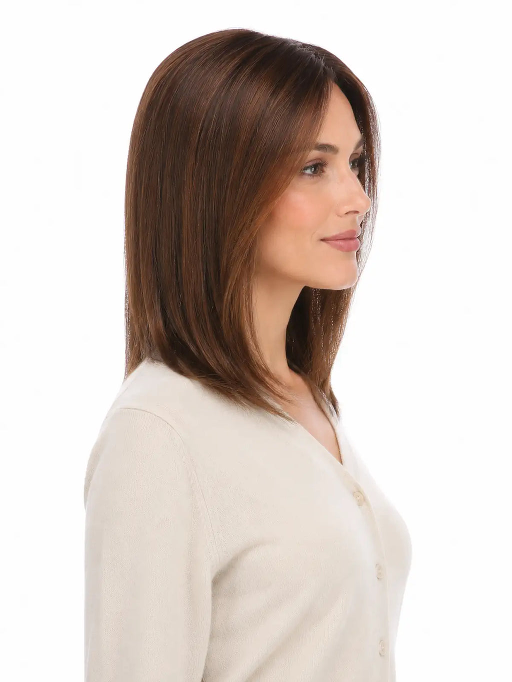 12 Inch Remy Human Hair Topper | Amber Flame | Red-Gold Mono Top Piece