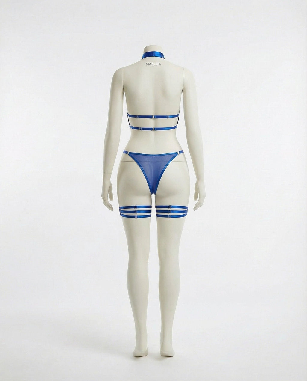 Mesh Bandeau Lingerie Set With Thigh Bands - AR UNIVERSALghntshLingerie Set