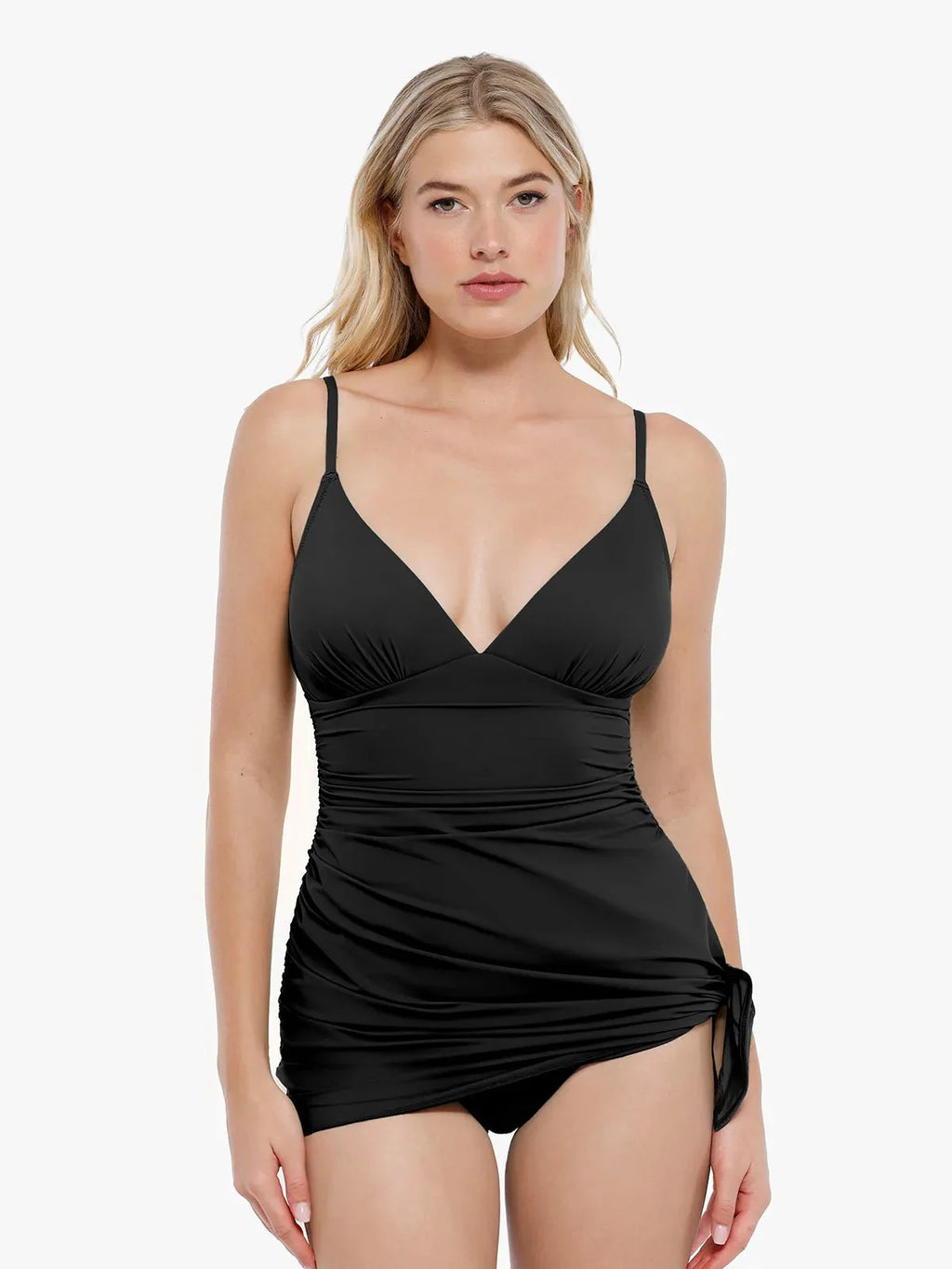 AR UNIVERSAL Ruched Convertible One-Piece Swimsuit swimwear
