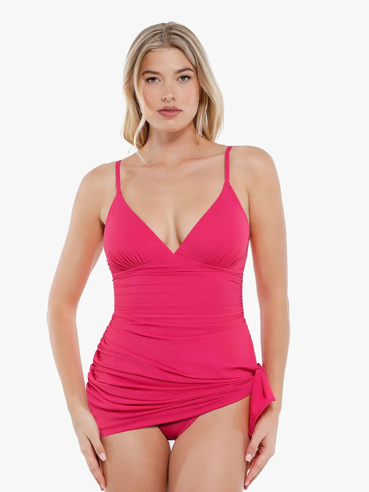 AR UNIVERSAL Ruched Convertible One-Piece Swimsuit swimwear