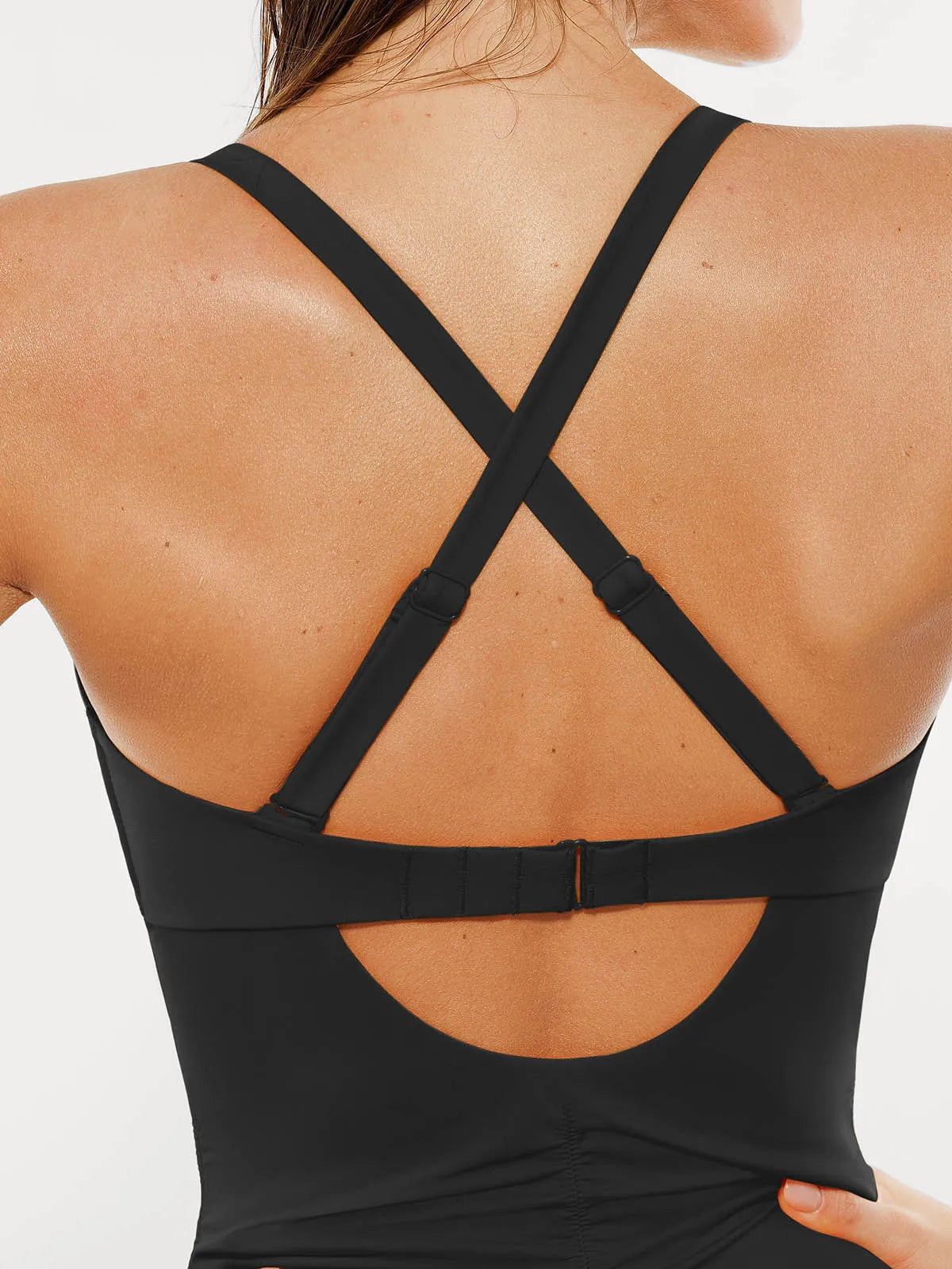 AR UNIVERSAL Mesh Inset Tie-Side Sculpting One-Piece Swimsuit swimwear