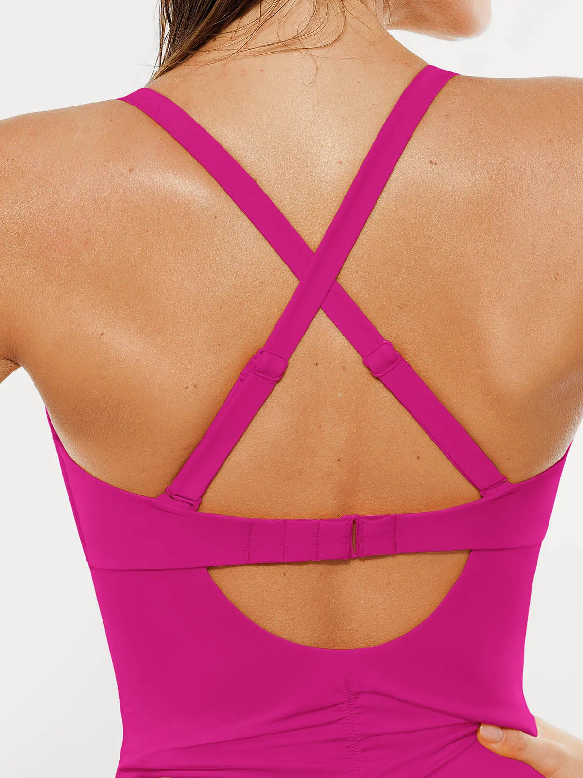 AR UNIVERSAL Mesh Inset Tie-Side Sculpting One-Piece Swimsuit swimwear