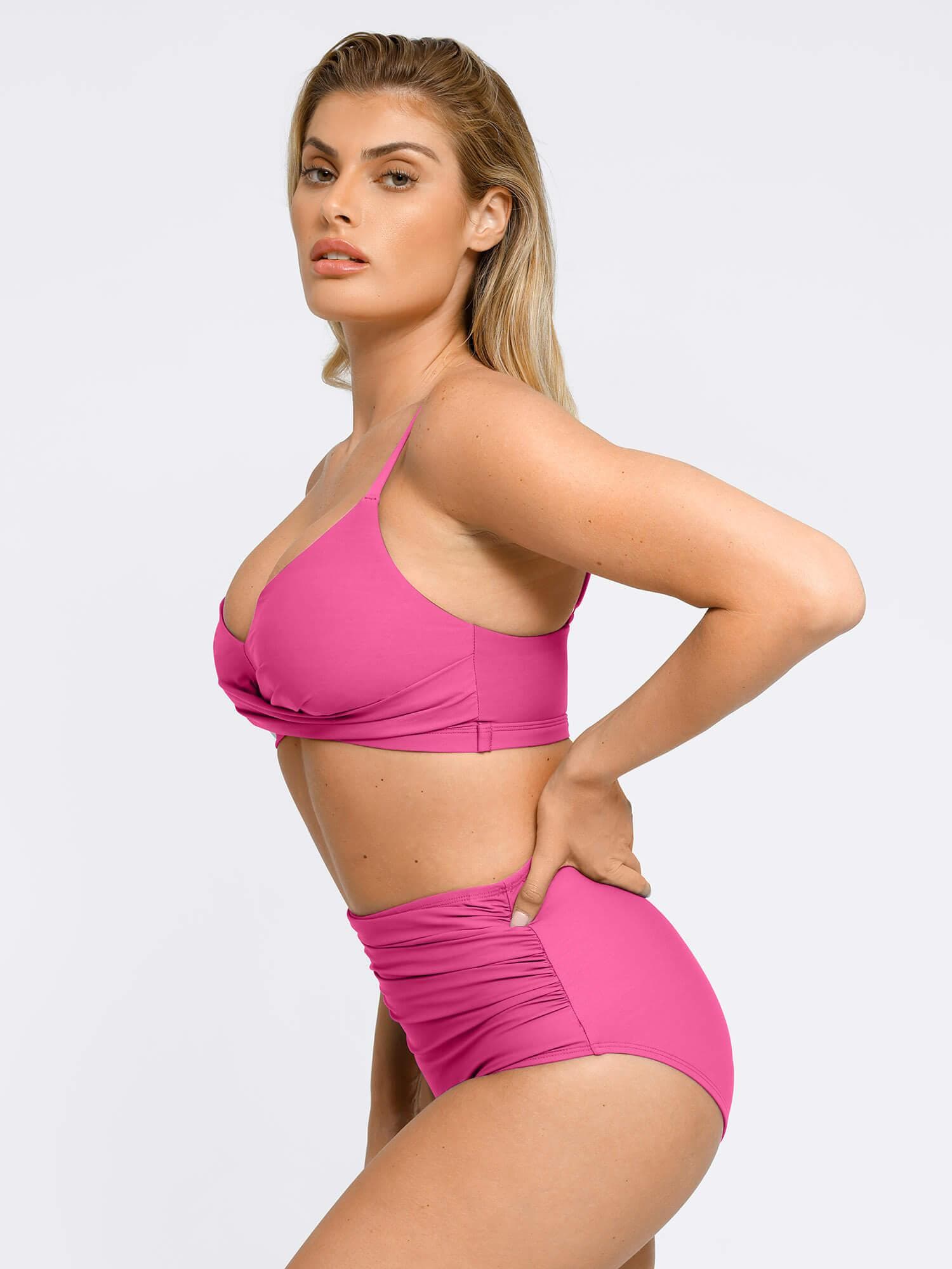 AR UNIVERSAL Ruched Bikini Top and Bottom Bundle swimwear