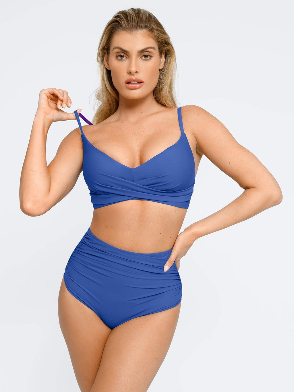 AR UNIVERSAL Ruched Bikini Top and Bottom Bundle swimwear