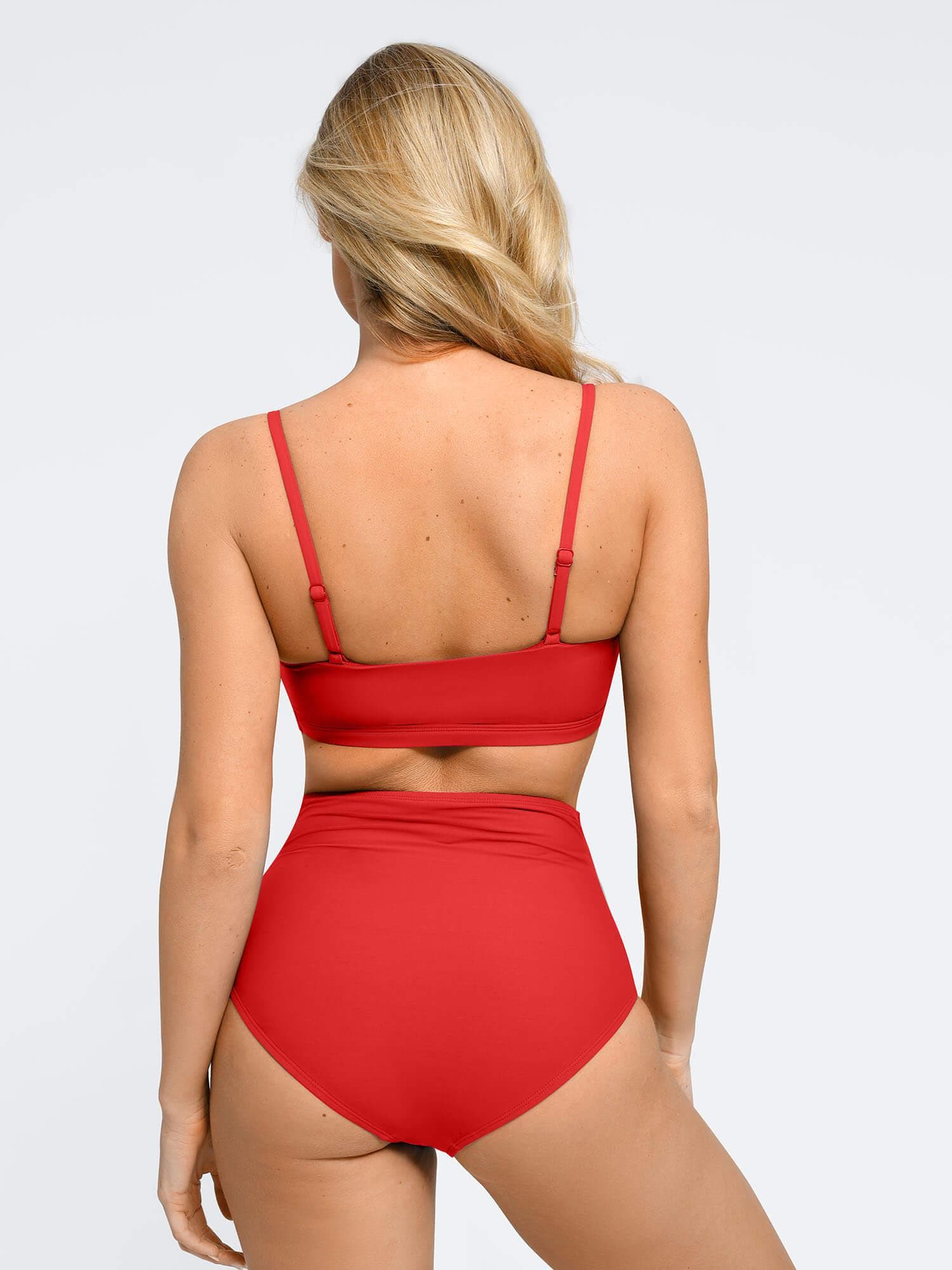 AR UNIVERSAL Ruched Bikini Top and Bottom Bundle swimwear