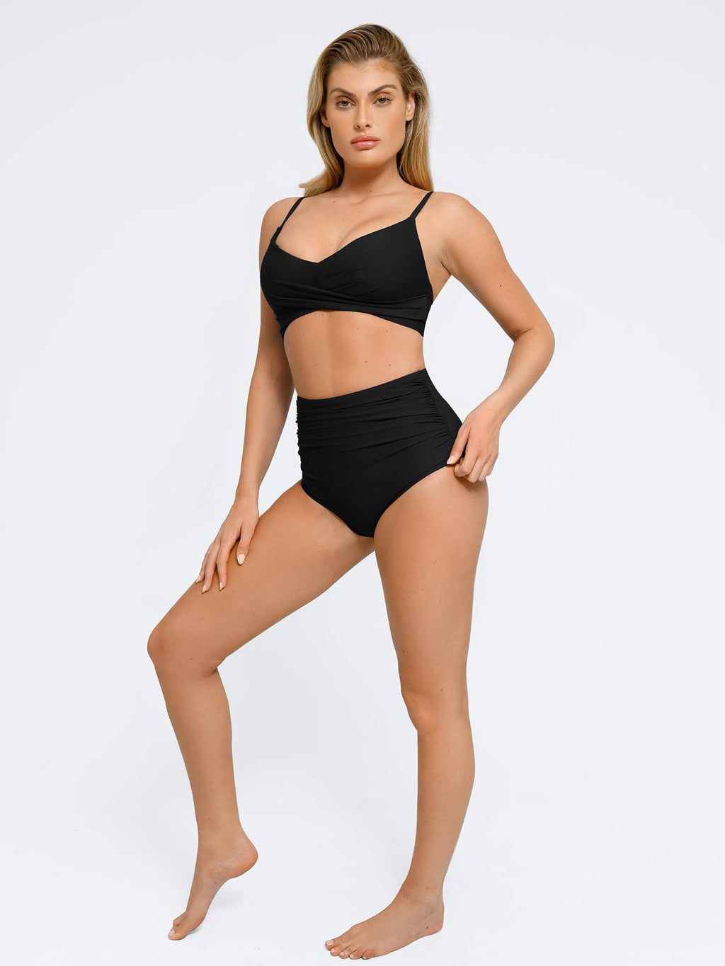 AR UNIVERSAL Ruched Bikini Top and Bottom Bundle swimwear
