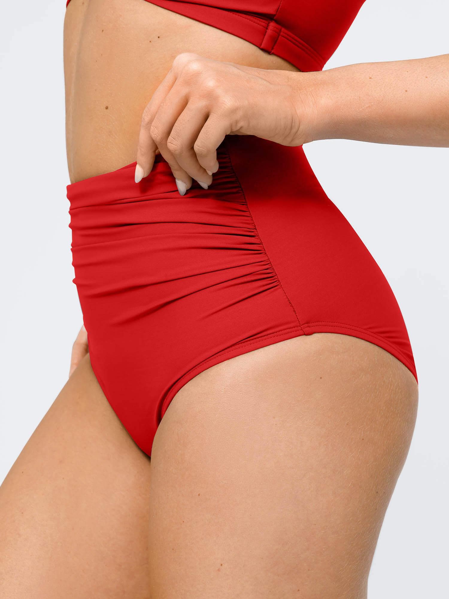 AR UNIVERSAL Ruched Bikini Top and Bottom Bundle swimwear