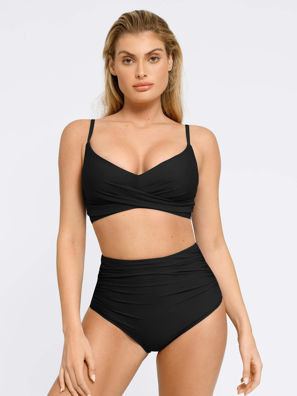 AR UNIVERSAL Ruched Bikini Top and Bottom Bundle swimwear