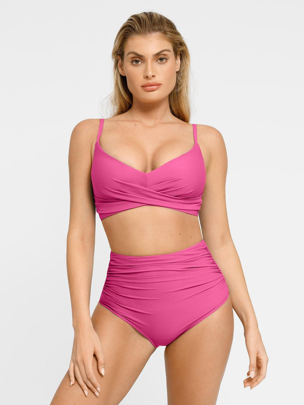 AR UNIVERSAL Ruched Bikini Top and Bottom Bundle swimwear