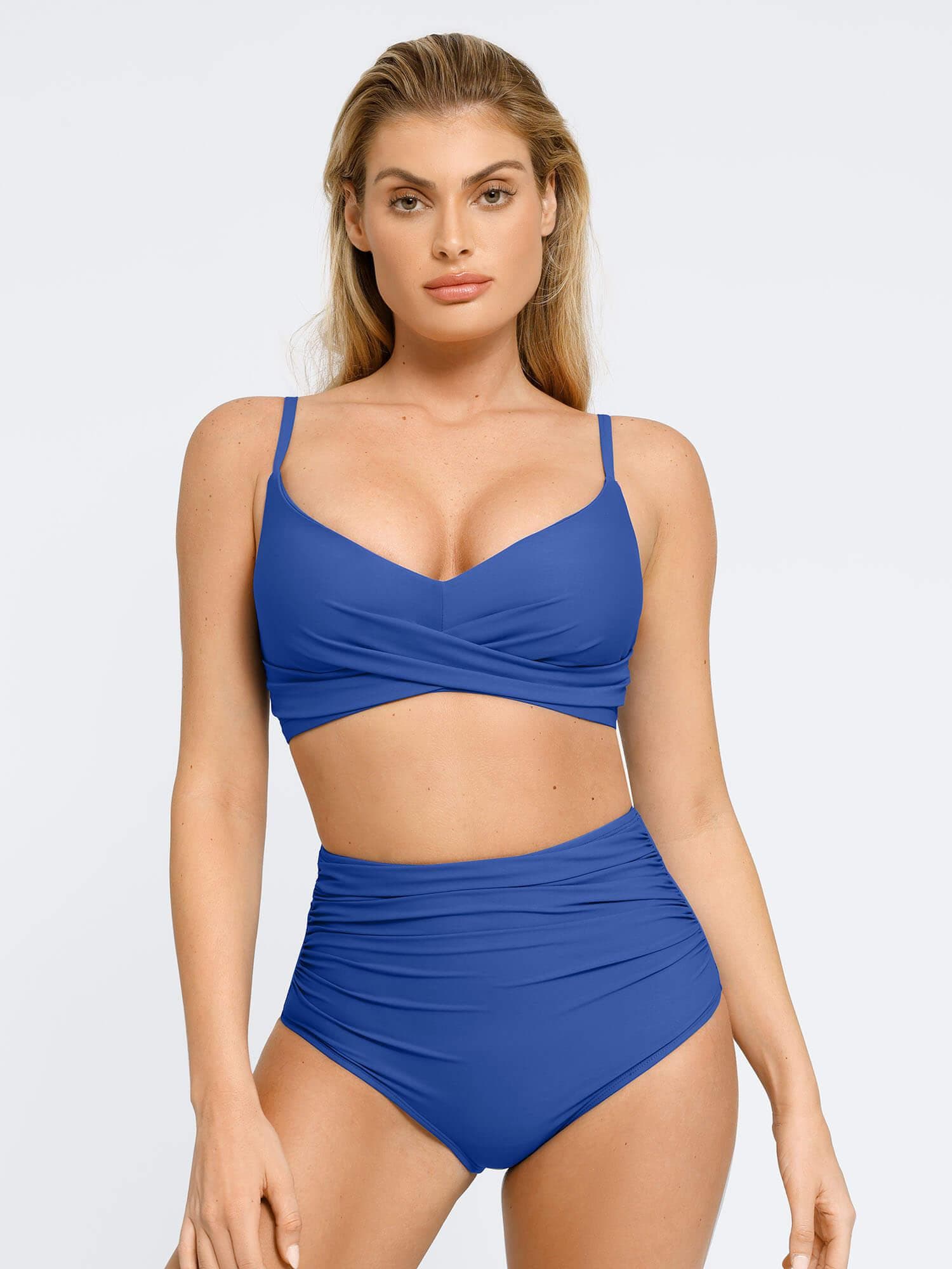AR UNIVERSAL Ruched Bikini Top and Bottom Bundle swimwear