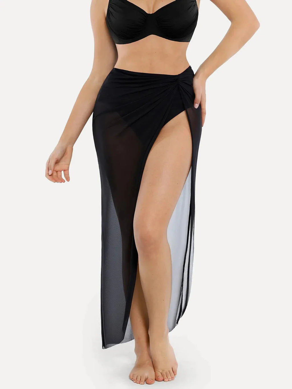 AR UNIVERSAL Halter Tummy Control Swimsuit and Cover-Up Set swimwear