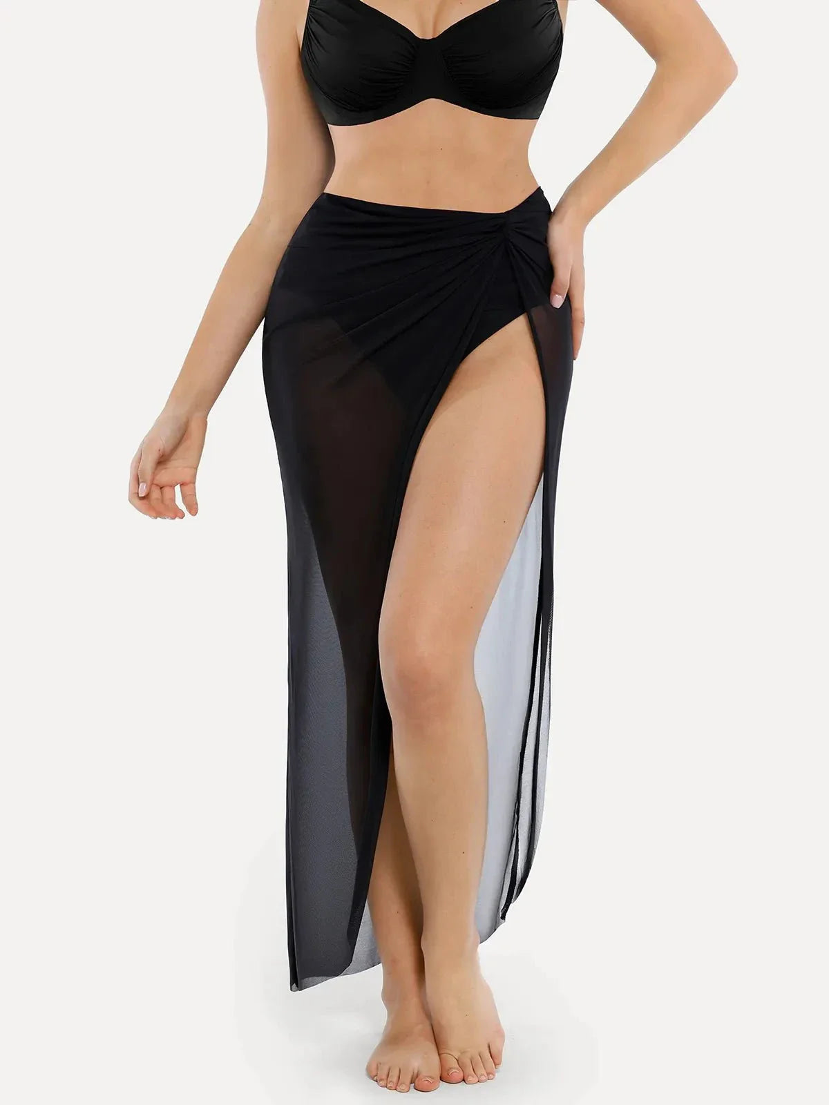 AR UNIVERSAL Halter Tummy Control Swimsuit and Cover-Up Set swimwear