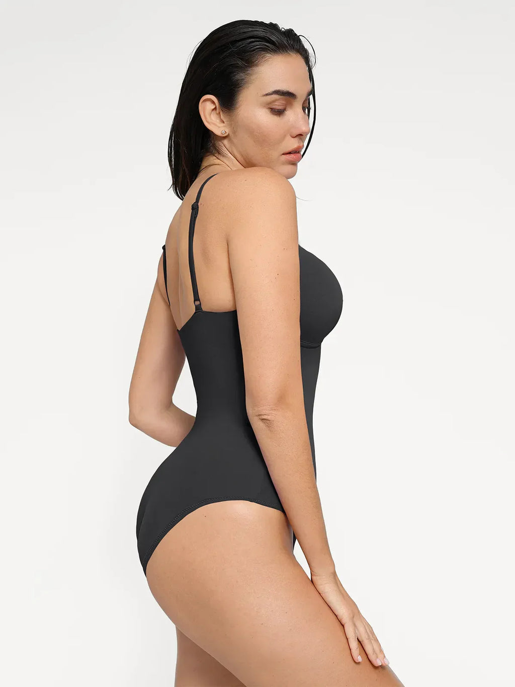 AR UNIVERSAL Plunging V Slimming One-Piece Swimsuit swimwear