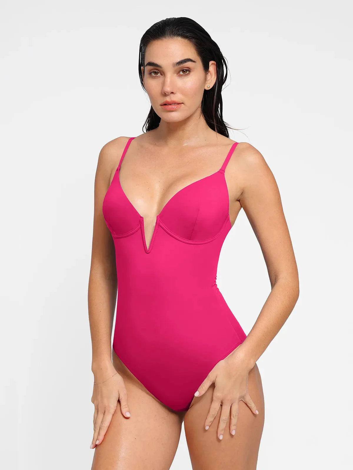 AR UNIVERSAL Slimming One-Piece Swimsuit and Mesh Coverup Set swimwear