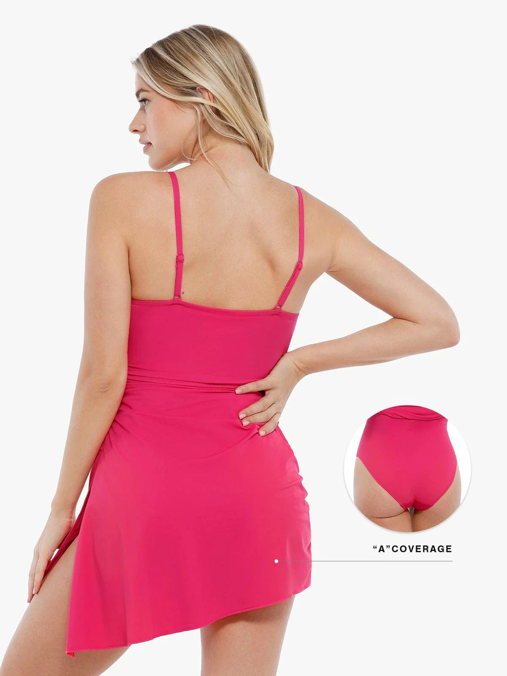 AR UNIVERSAL Ruched Convertible One-Piece Swimsuit swimwear
