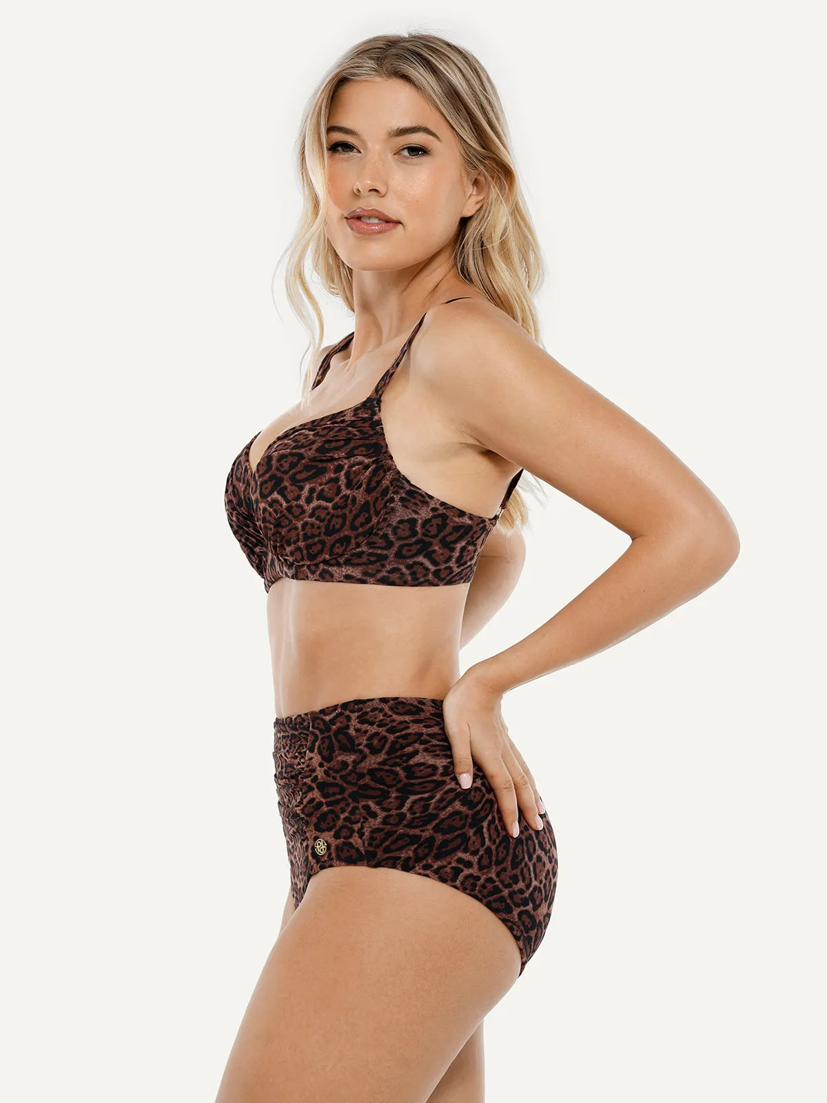 AR UNIVERSAL Ruched Tummy Control Bikini Set swimwear