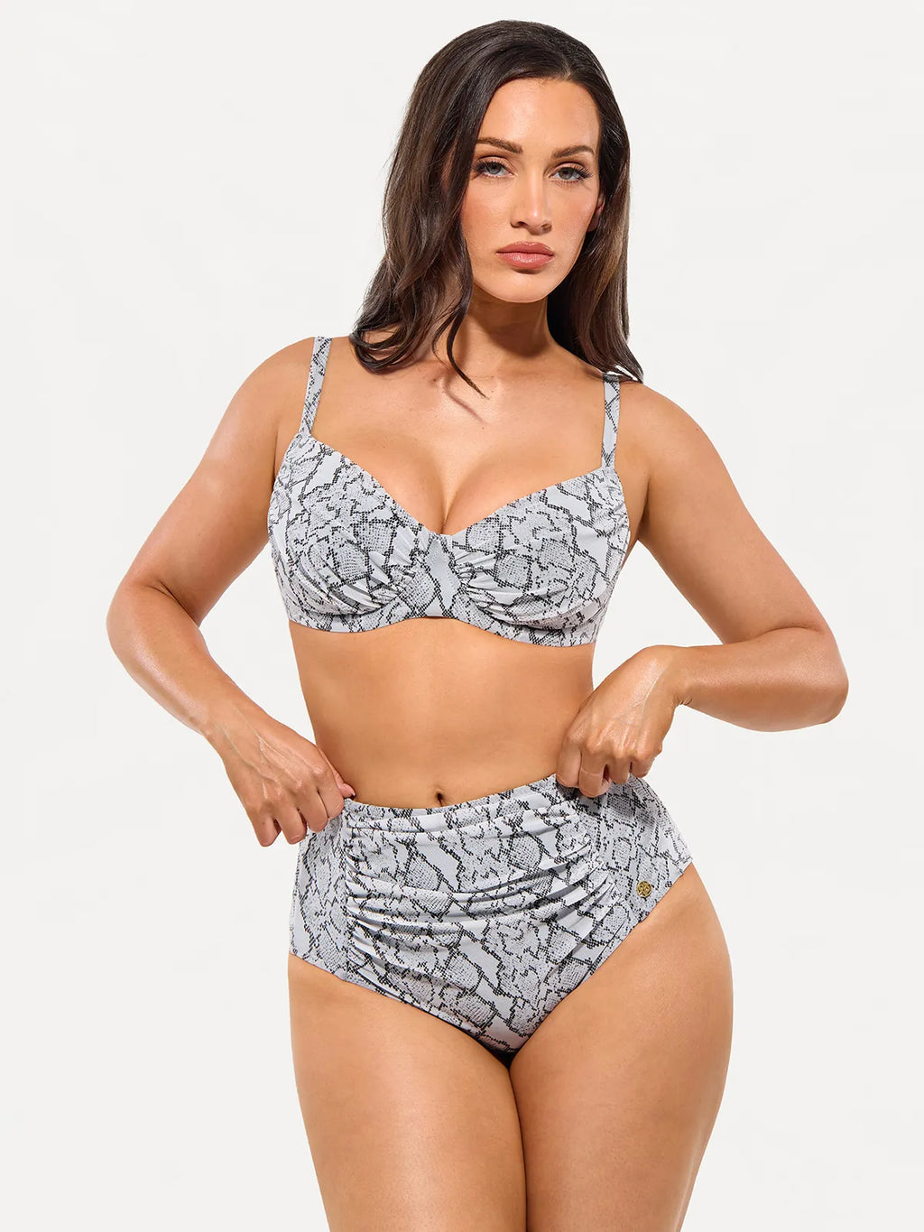 AR UNIVERSAL Ruched Tummy Control Bikini Set swimwear