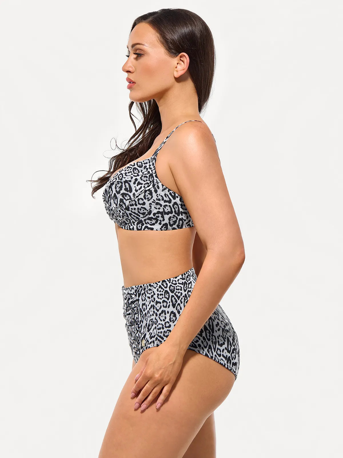 AR UNIVERSAL Ruched Tummy Control Bikini Set swimwear