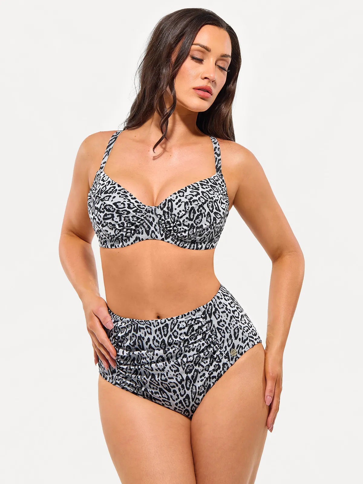 AR UNIVERSAL Ruched Tummy Control Bikini Set swimwear
