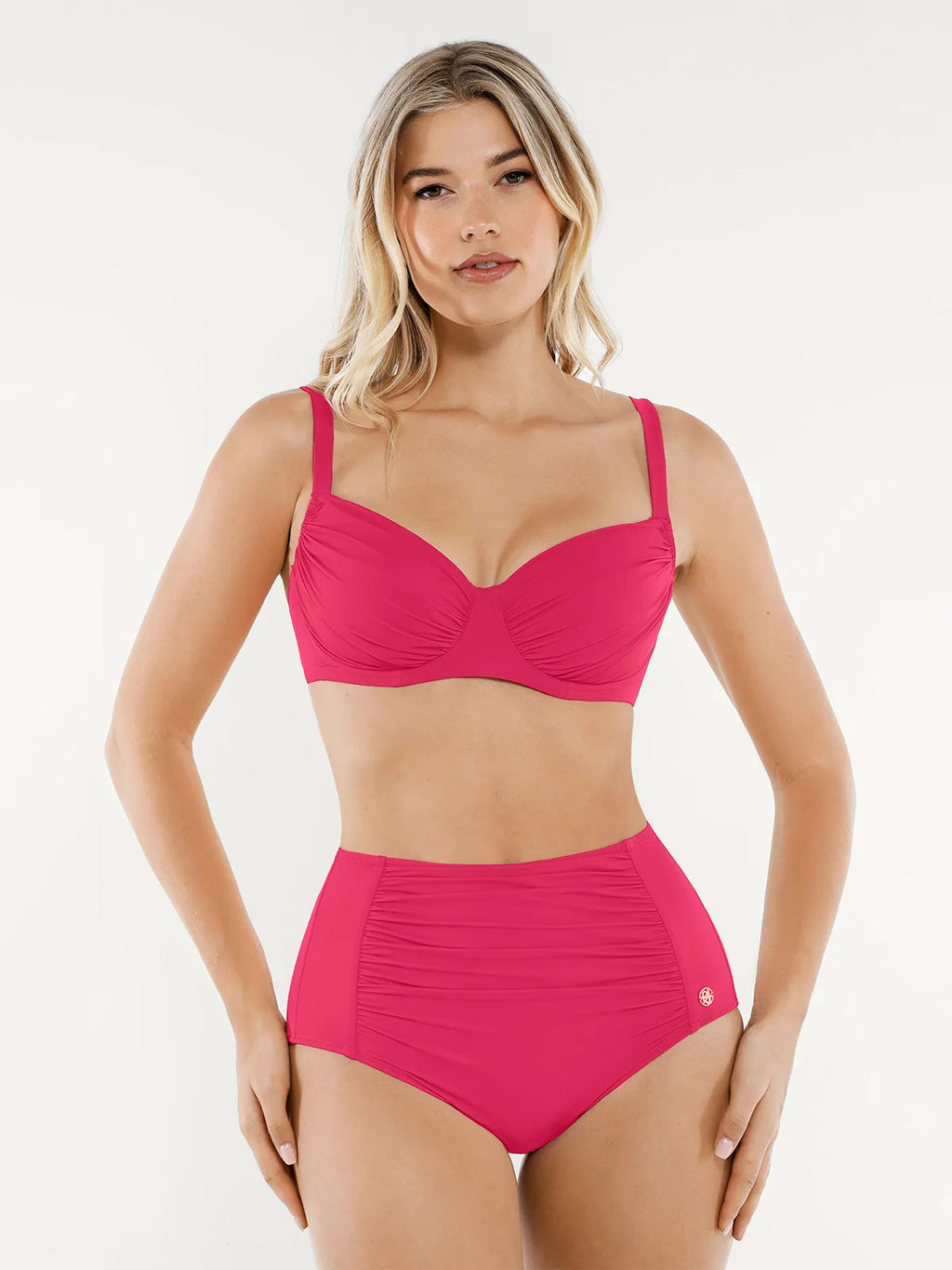 AR UNIVERSAL Ruched Tummy Control Bikini Set swimwear