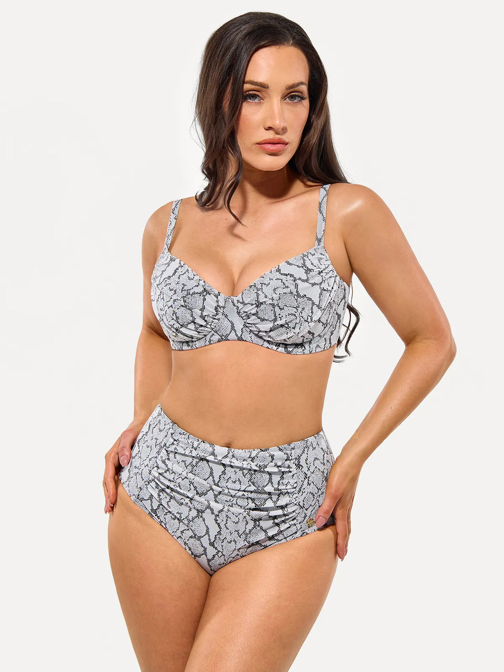 AR UNIVERSAL Ruched Tummy Control Bikini Set swimwear