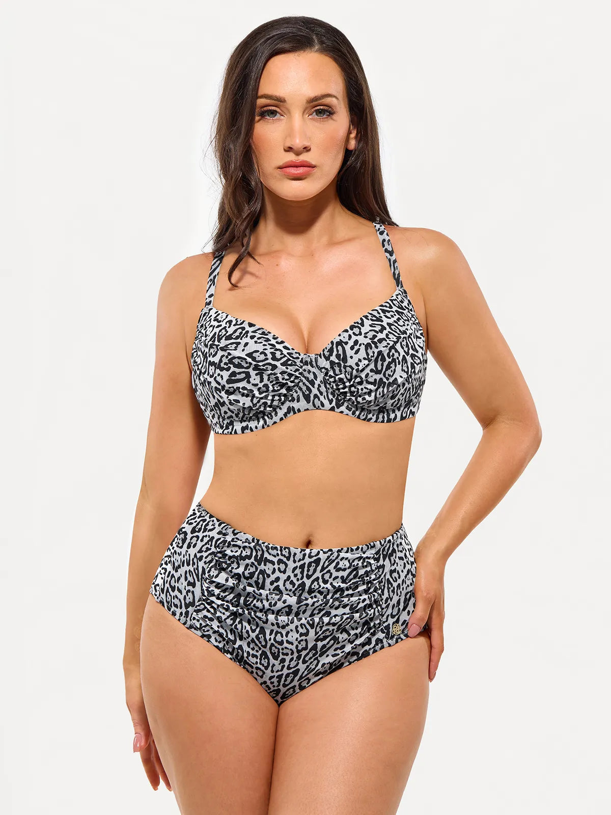 AR UNIVERSAL Ruched Tummy Control Bikini Set swimwear