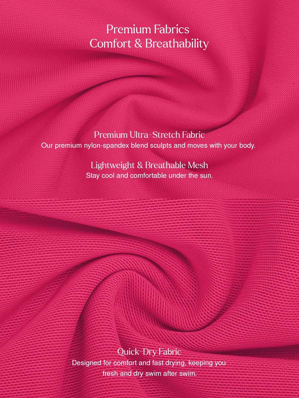 AR UNIVERSAL Solid Sculpting One-Piece Swimsuit swimwear