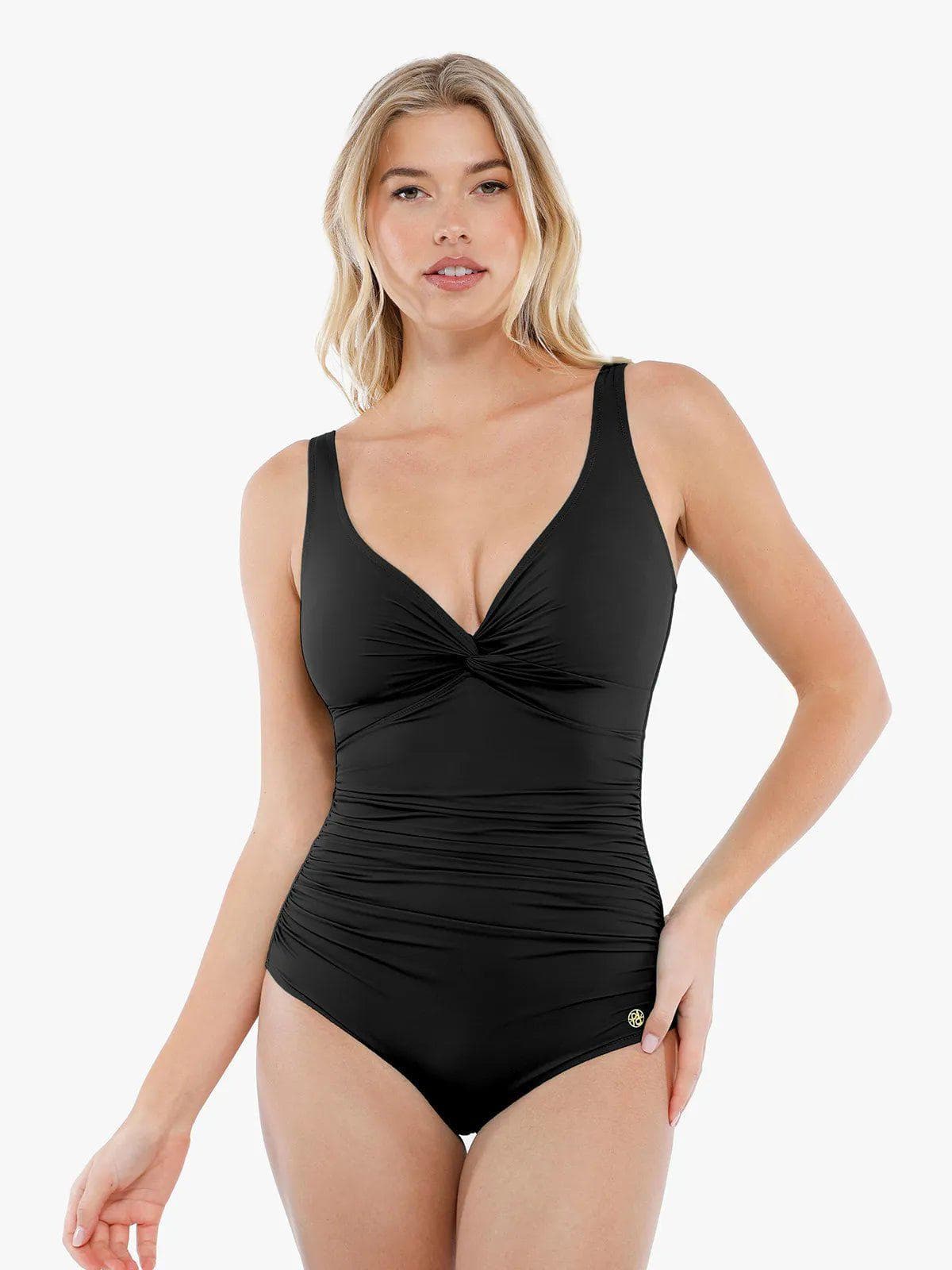 AR UNIVERSAL Solid Sculpting One-Piece Swimsuit swimwear