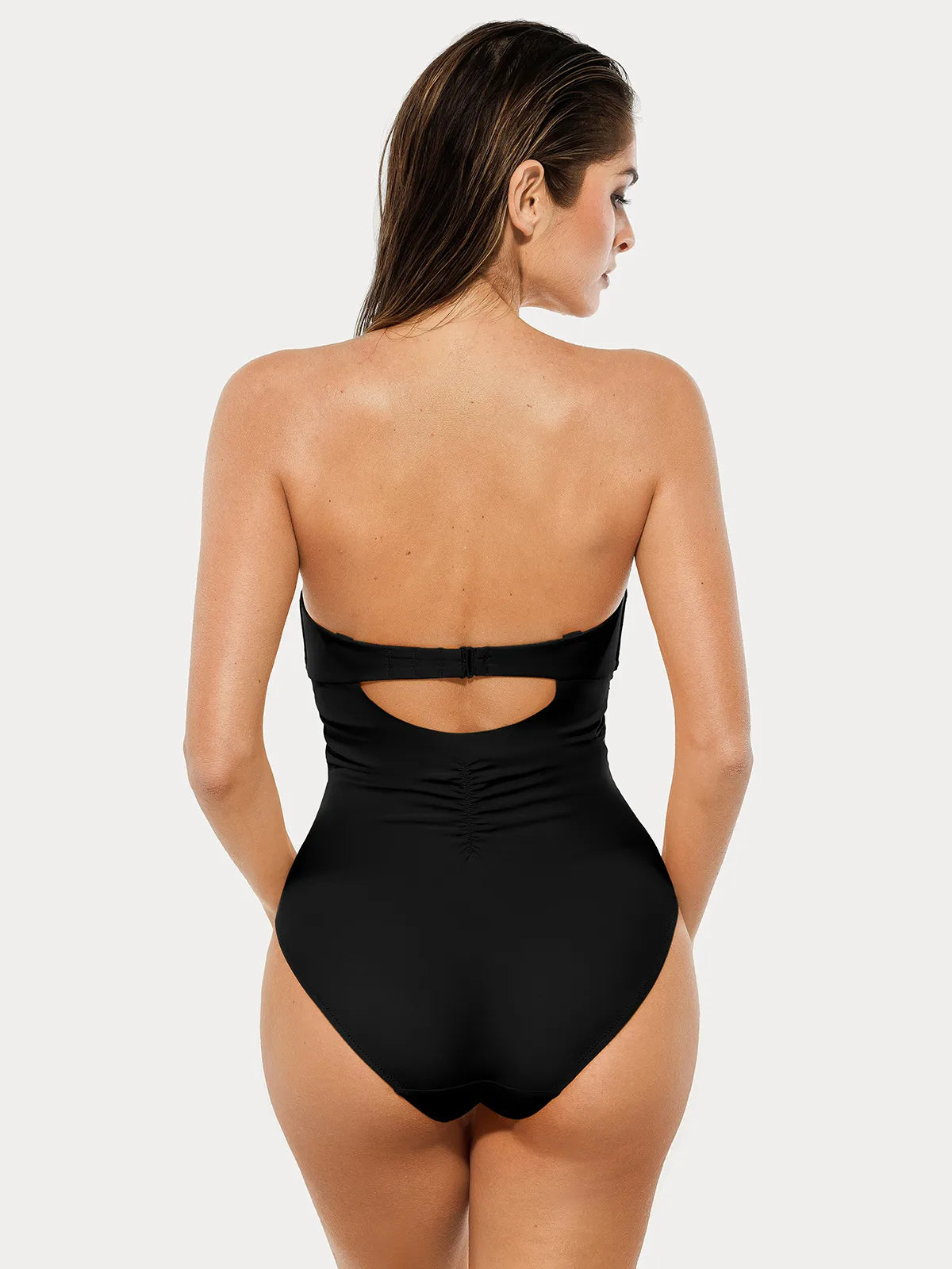AR UNIVERSAL Twist and Shirred Sculpting One-Piece Swimsuit with Removable Straps swimwear