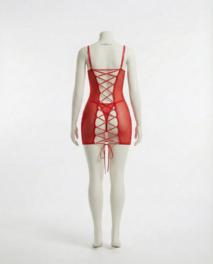 See Through Mesh Chemise