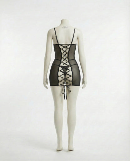 See Through Mesh Chemise