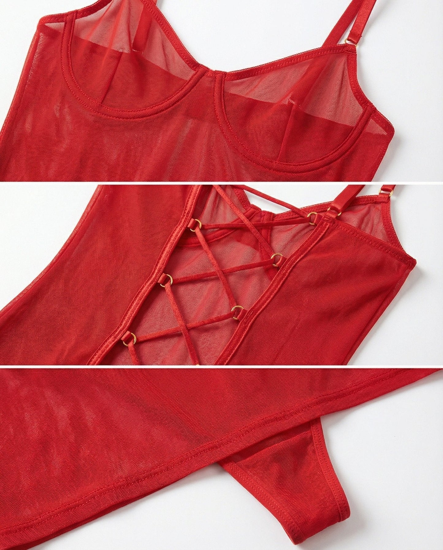 See Through Mesh Chemise