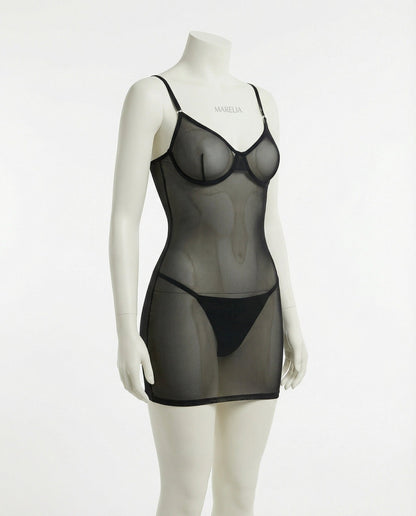 See Through Mesh Chemise