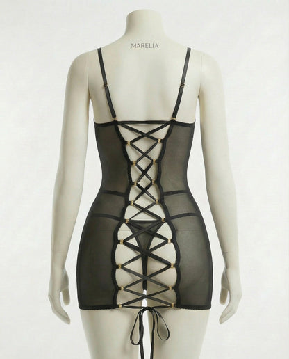 See Through Mesh Chemise